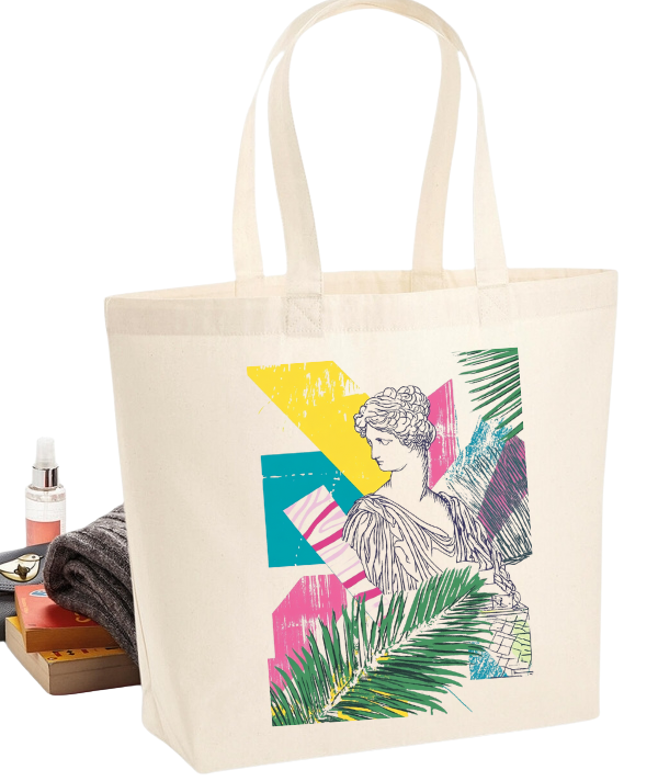 Borsa Shopper "Arte Tropicale" - Eleganza Classica con Vibrazioni Esotiche