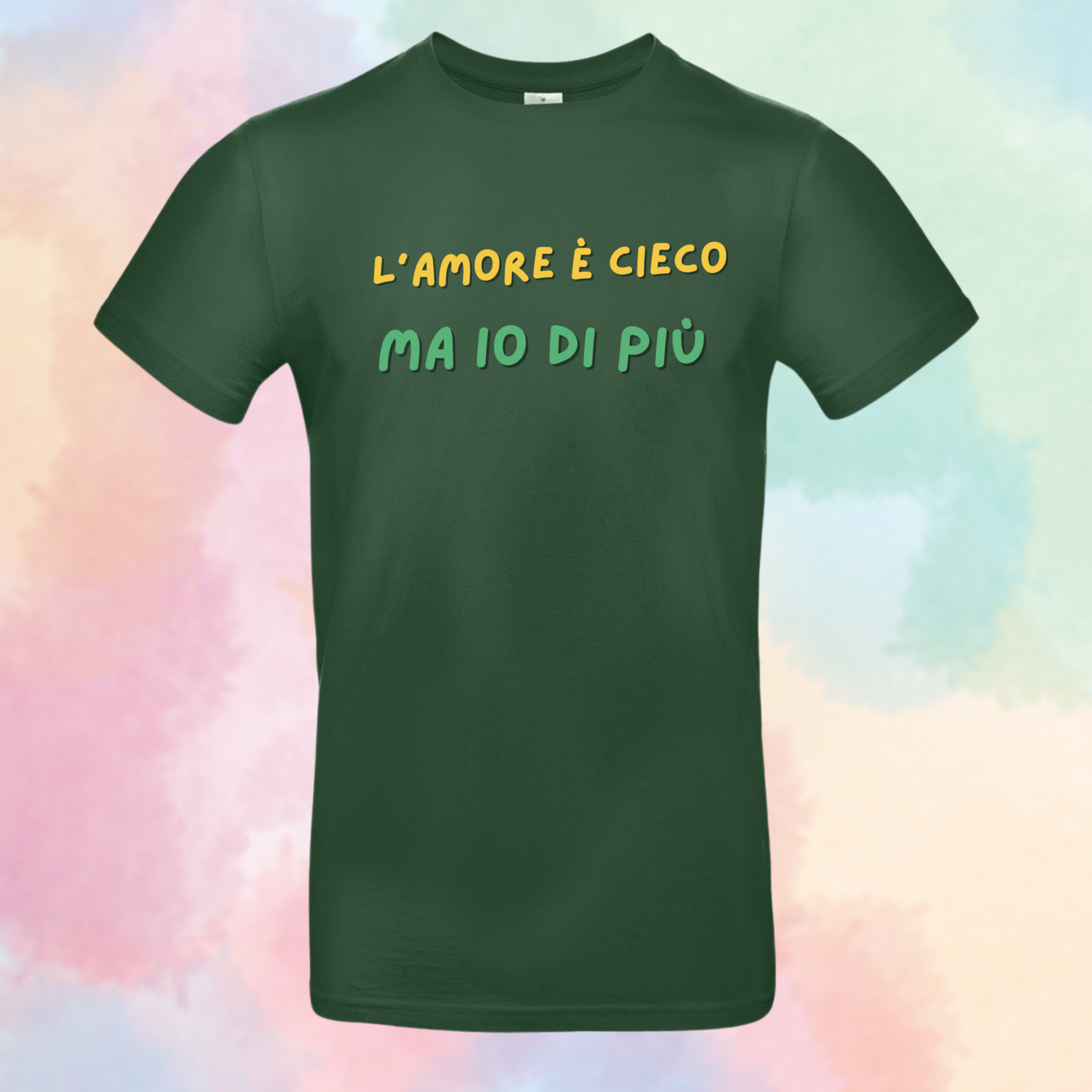T-shirt "L’Amore è Cieco, Ma Io di Più" - Idea Regalo Divertente per San Valentino - immagine 3