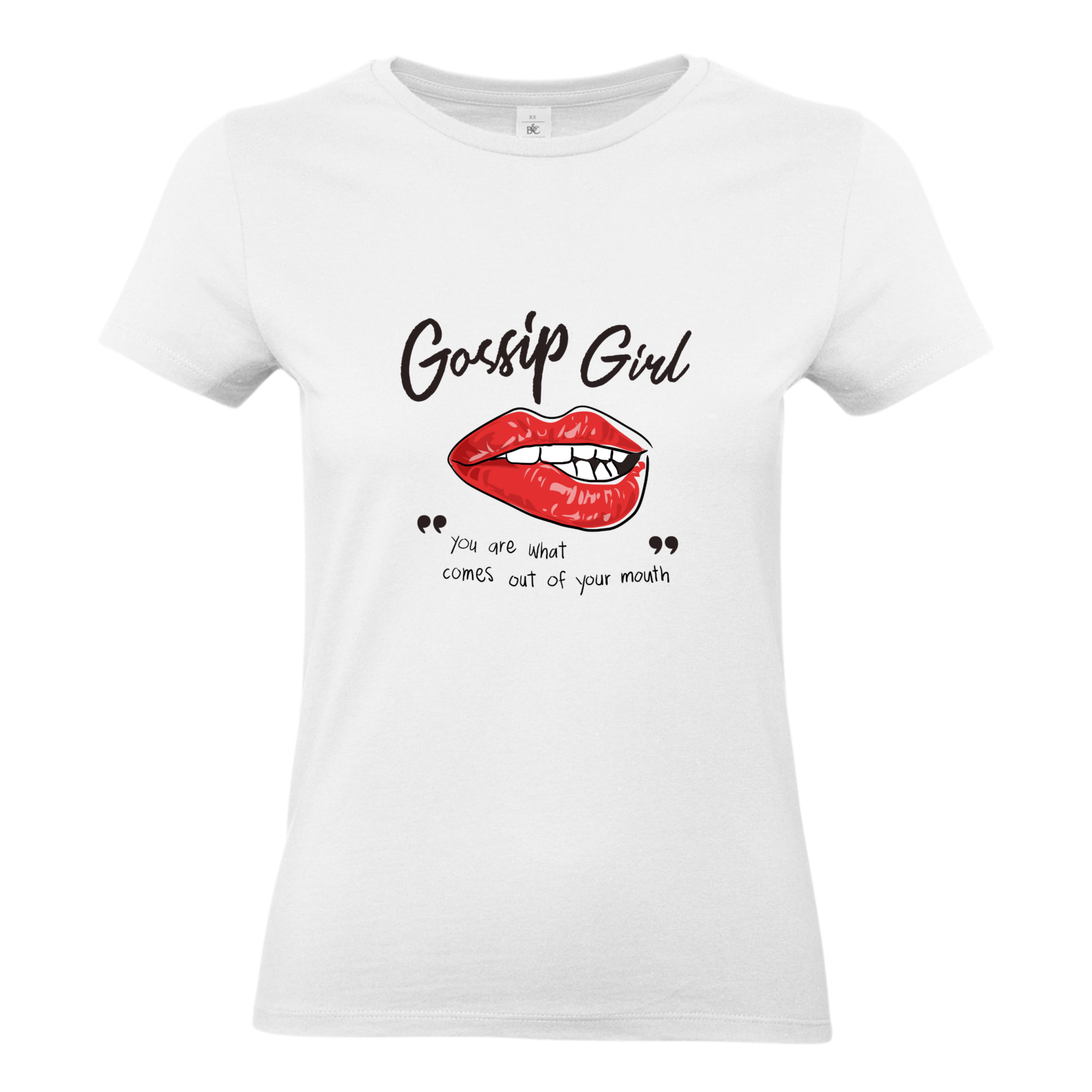 T-shirt Donna "Gossip Girl" - Stile Glam Chic 100% Cotone